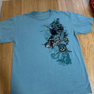 Vintage Disney Pirates Graphic Teal T-Shirt